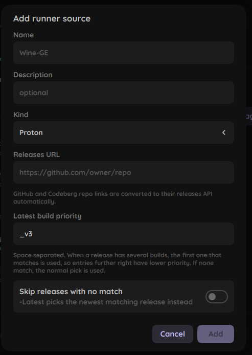 add source